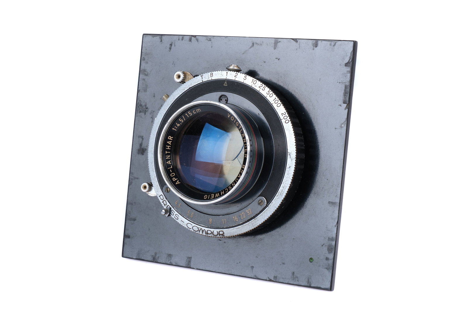A Voigtlander Braunschweig APO-Lanthar f/4.5 15cm Camera Lens, (1 of 3)