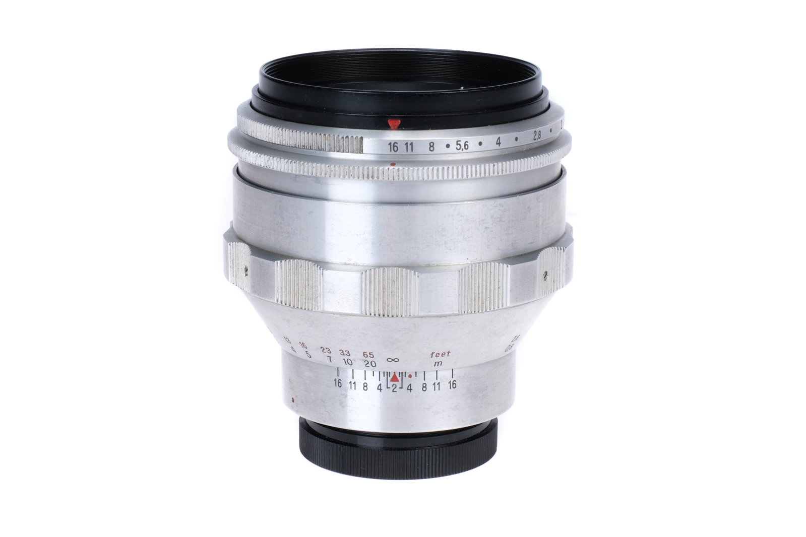 A Carl Zeiss Jena Biotar f/1.5 75mm Lens,: Exakta mount, chrome, serial no. 6404282, body, G, elements, VG, some internal haze
