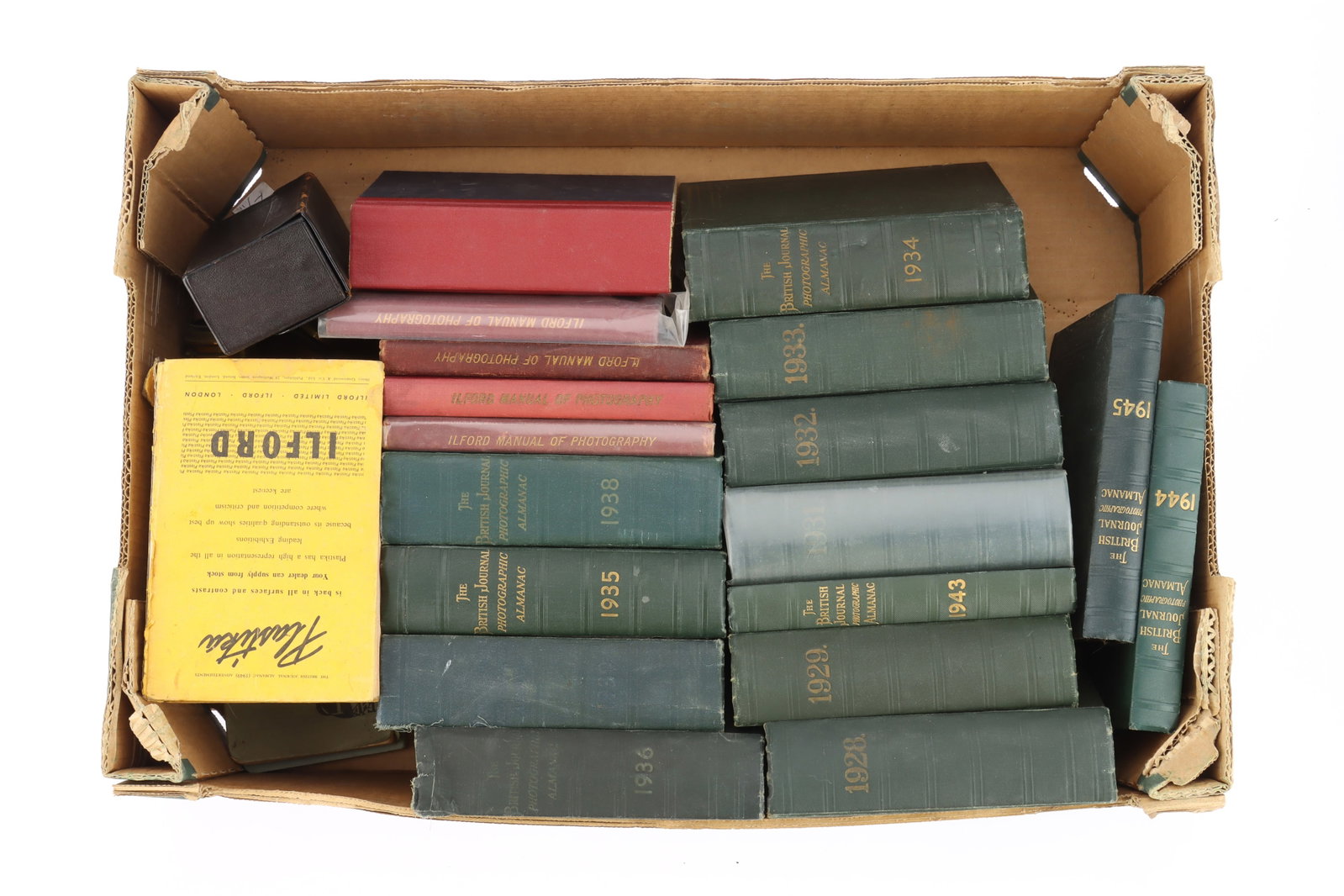 A Selection of The British Journal Photographic Almanac,: A Selection of The British Journal Photographic Almanac, to include years 1928, 1929, 1931, 1932, 1933, 1934, 1935, 1936, 1938, 1939, 1944, 1945, together with some copies of the Ilford Manual of Phot