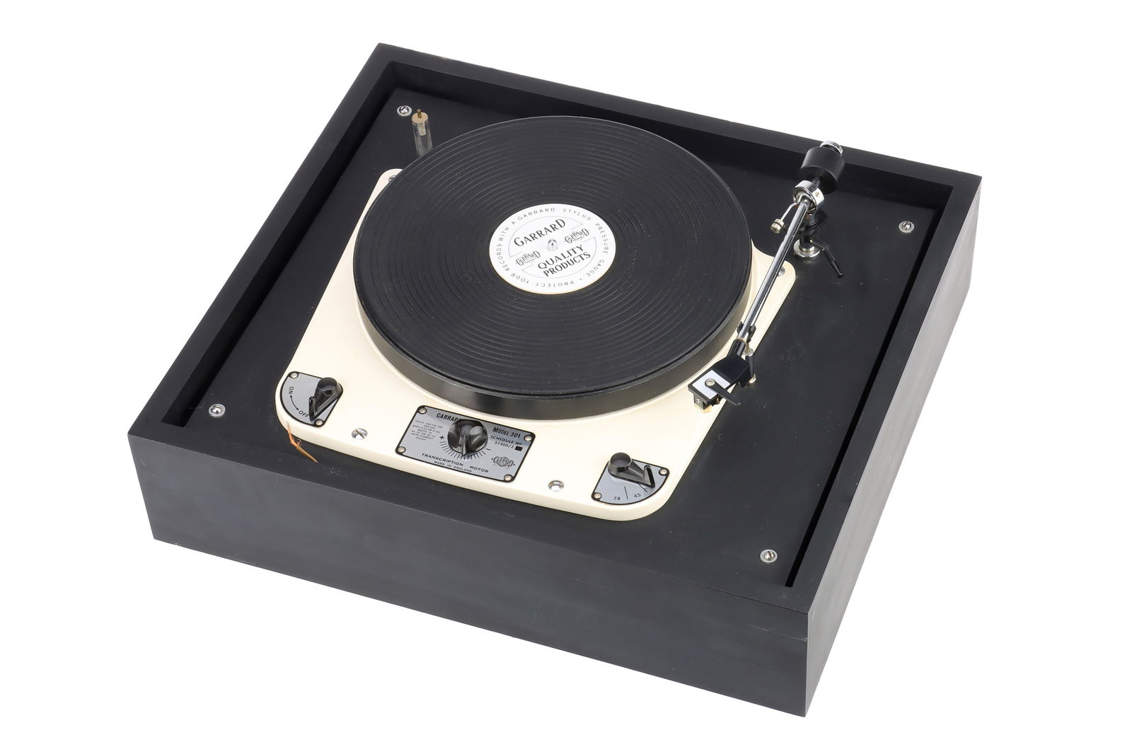 A Garrard Model 301 Transcription Motor Record Turntable, (1 of 1)