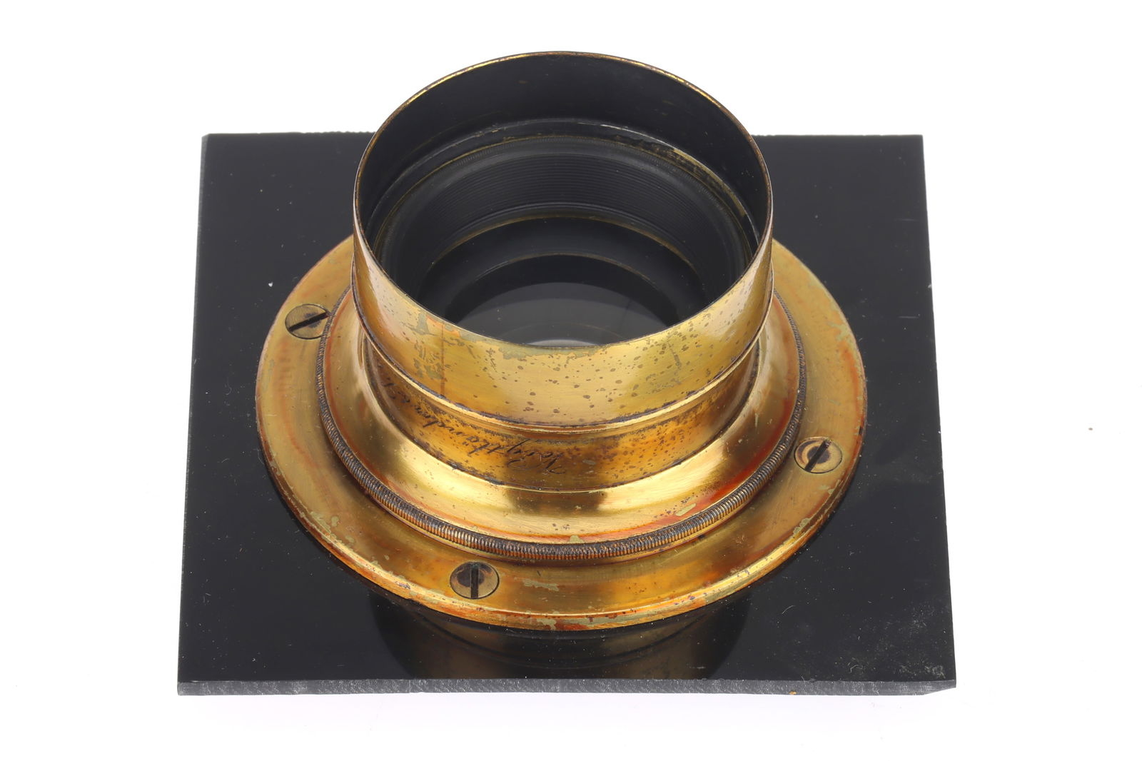 A Voigtlander & Sohn Brass Barrel Lens, (1 of 1)