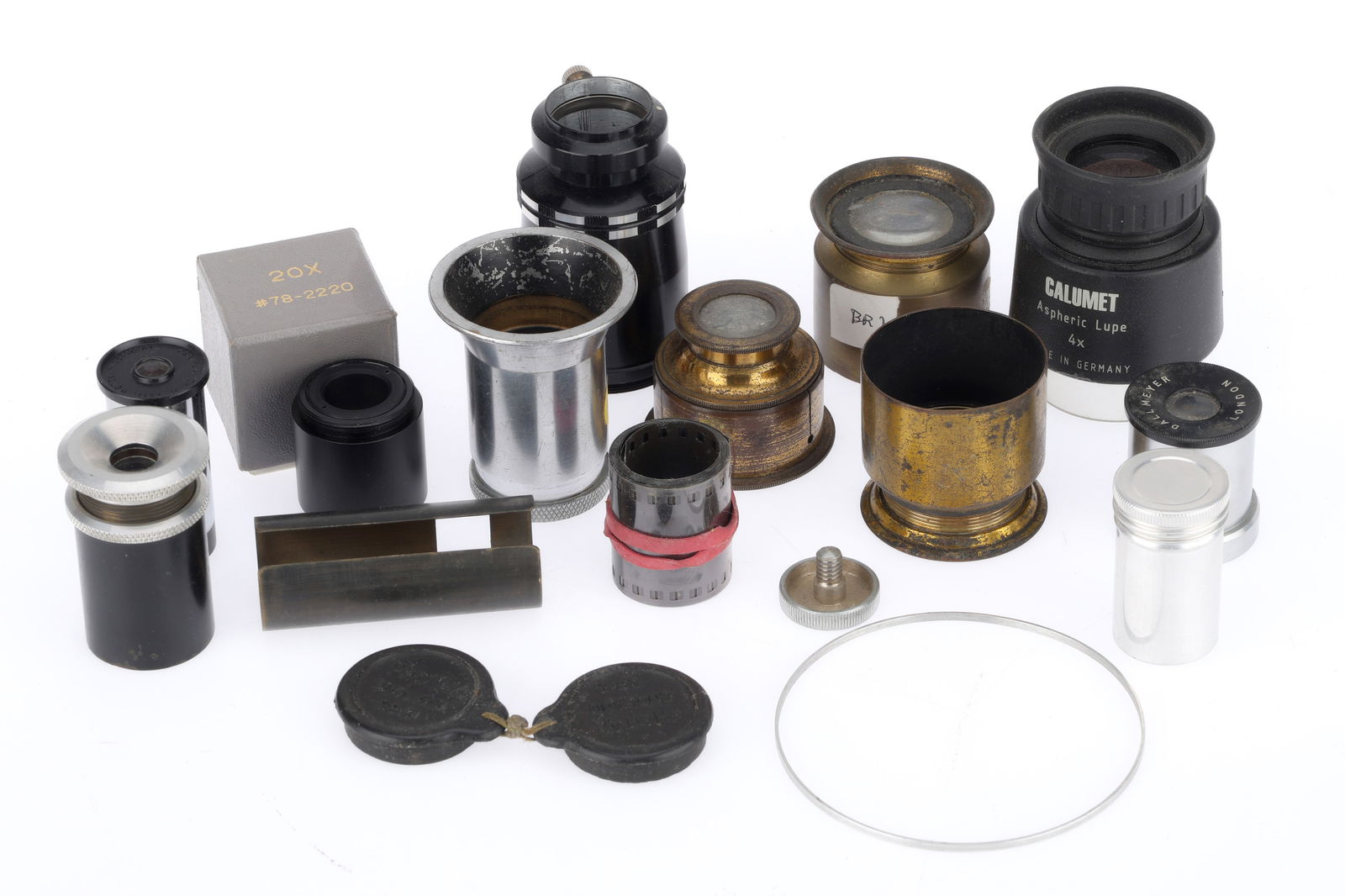 A Selection of Microscope Lenses and Adaptors, (1 of 1)