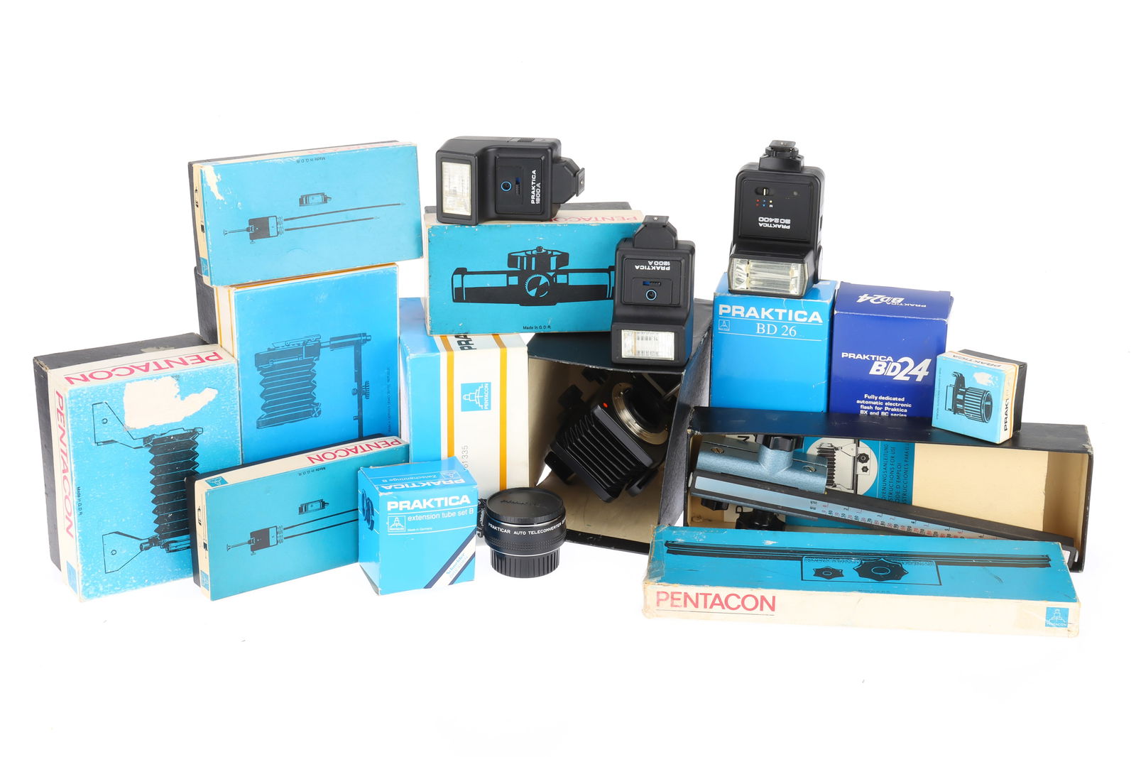 A Large Mixed Selection of Praktica Accessories (1 of 1)