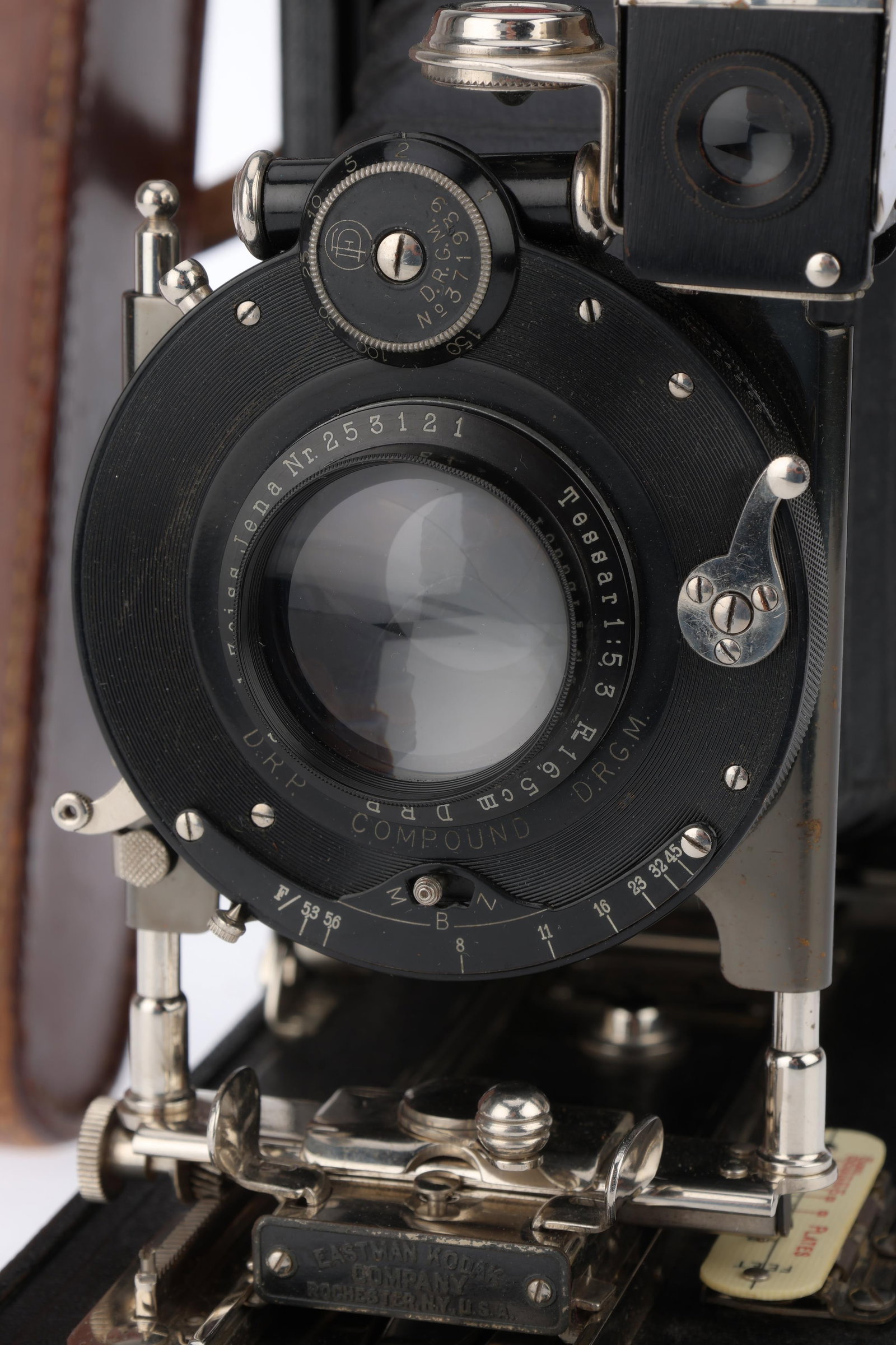 A Kodak 3a Special Vest Pocket Camera,: A Kodak 3a Special Vest Pocket Camera, black, body VG, bellows open and extend as intended, not light tested, viewfinder is bright and clear, shutter operates but speeds are all the same, with Carl Ze