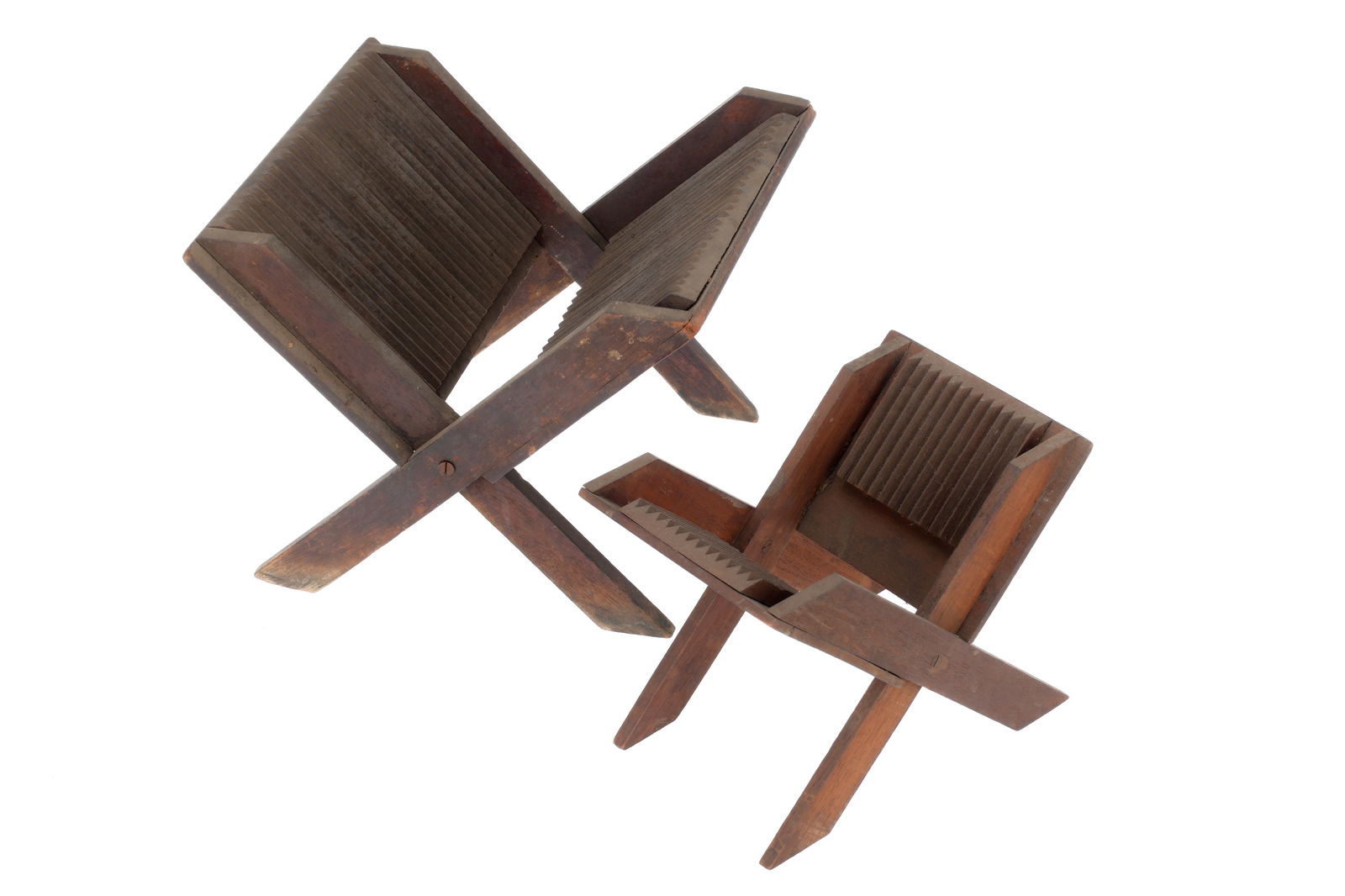 A Pair of Wooden Film Plate Drying Stands, (1 of 1)