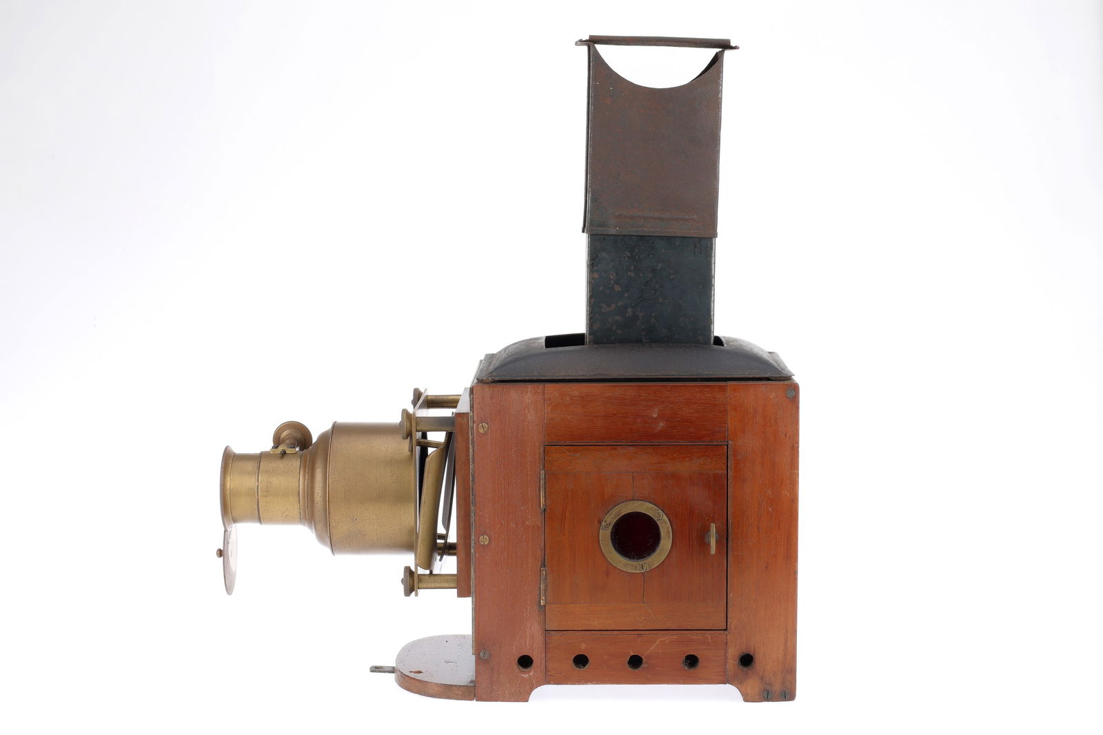Victorian Brass & Mahogany Magic Lantern, (1 of 4)