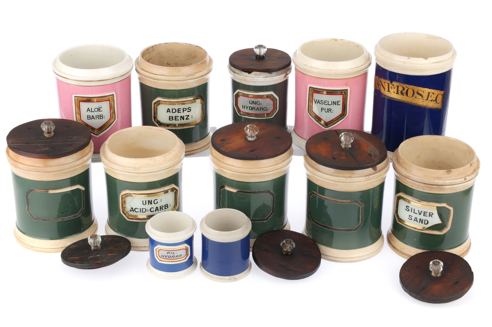 Collection of 12 Apothecary Chemist Jars, (1 of 4)