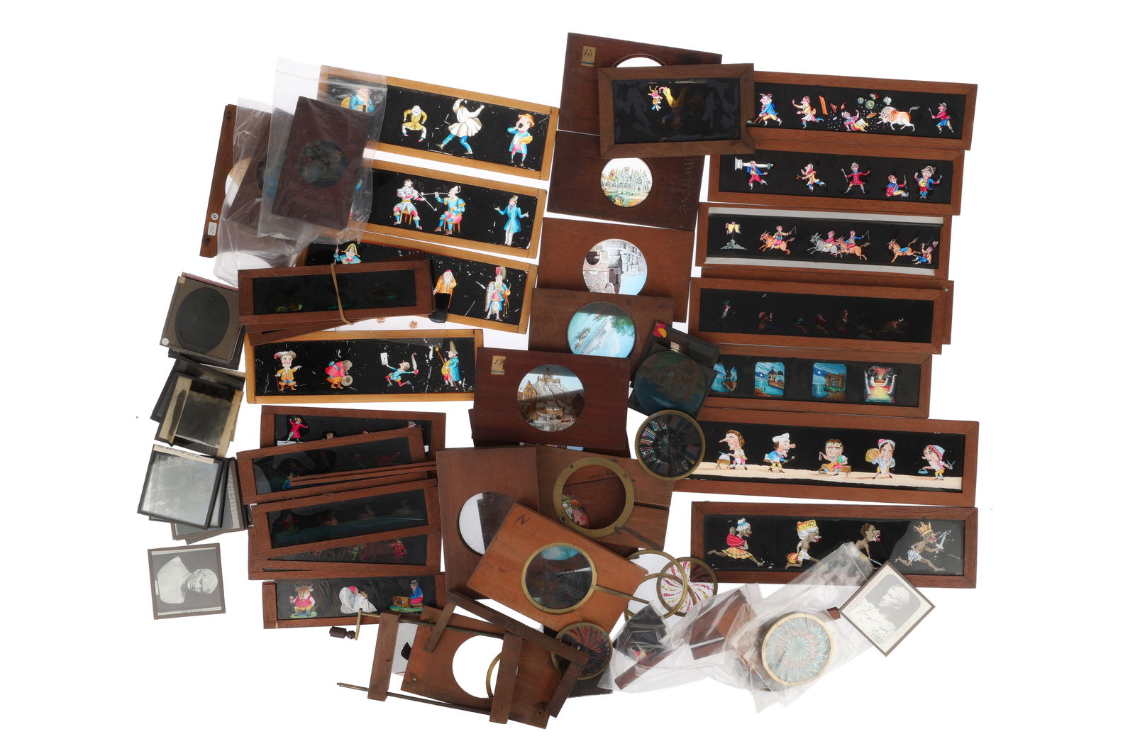 Large Collection of Magic Lantern Slides, (1 of 1)