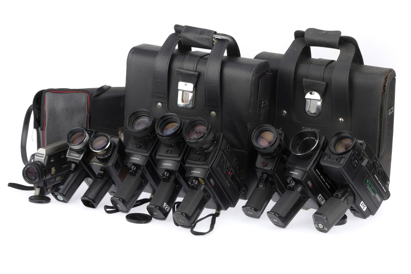 A Tray of Chinon Cine Cameras, (1 of 1)