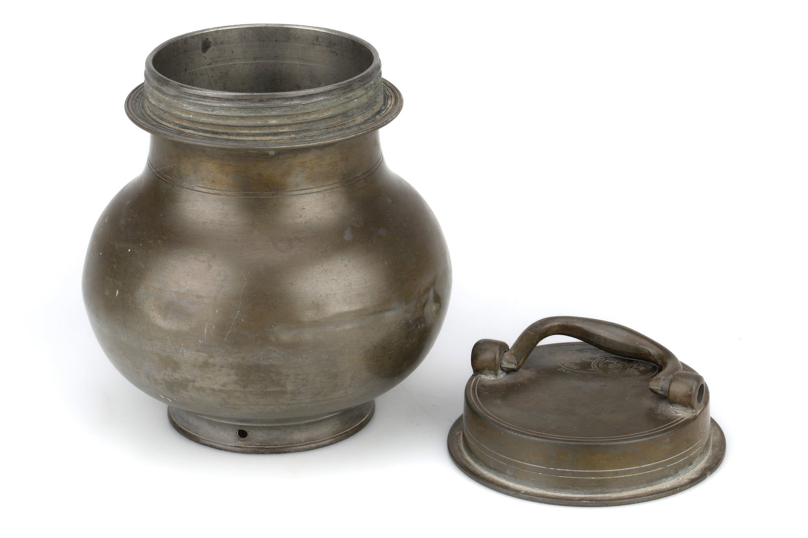 French Pewter Leech Jar, (1 of 1)