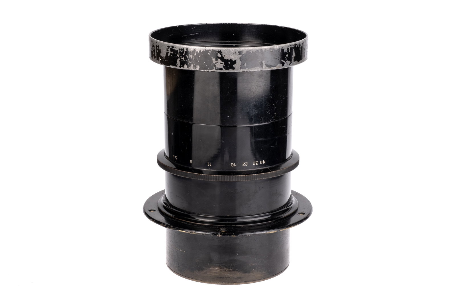 A Hugo Meyer Rapid Group Aristoscop f/5.5 26?? Portrait Lens,: black, serial no. 407148, body, G-VG, elements, VG-E, a couple of tiny scuffs to the rear element, complete with original flange