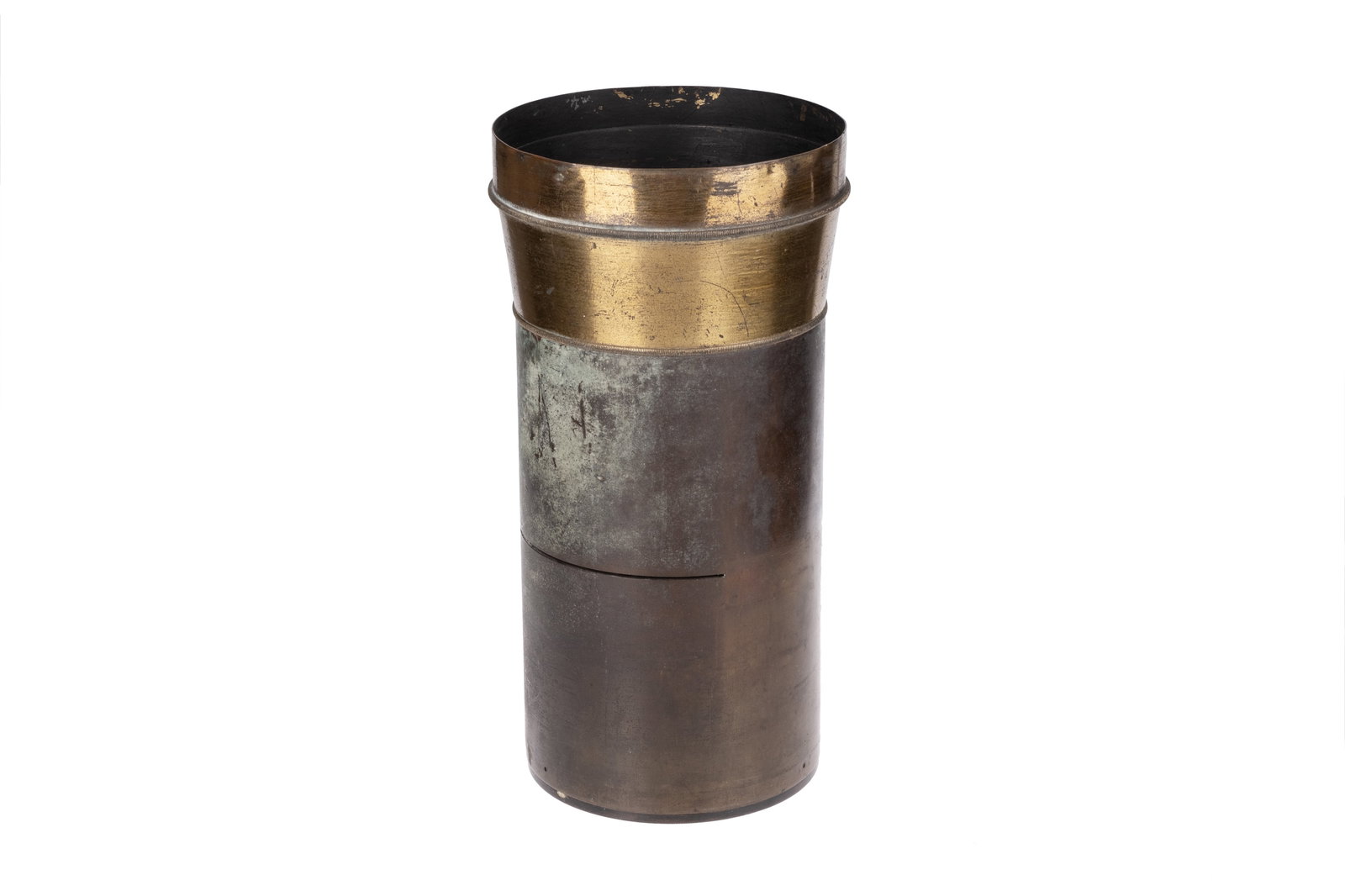 A Large Unmarked Waterhouse Stop Petzval Brass Lens, (1 of 1)