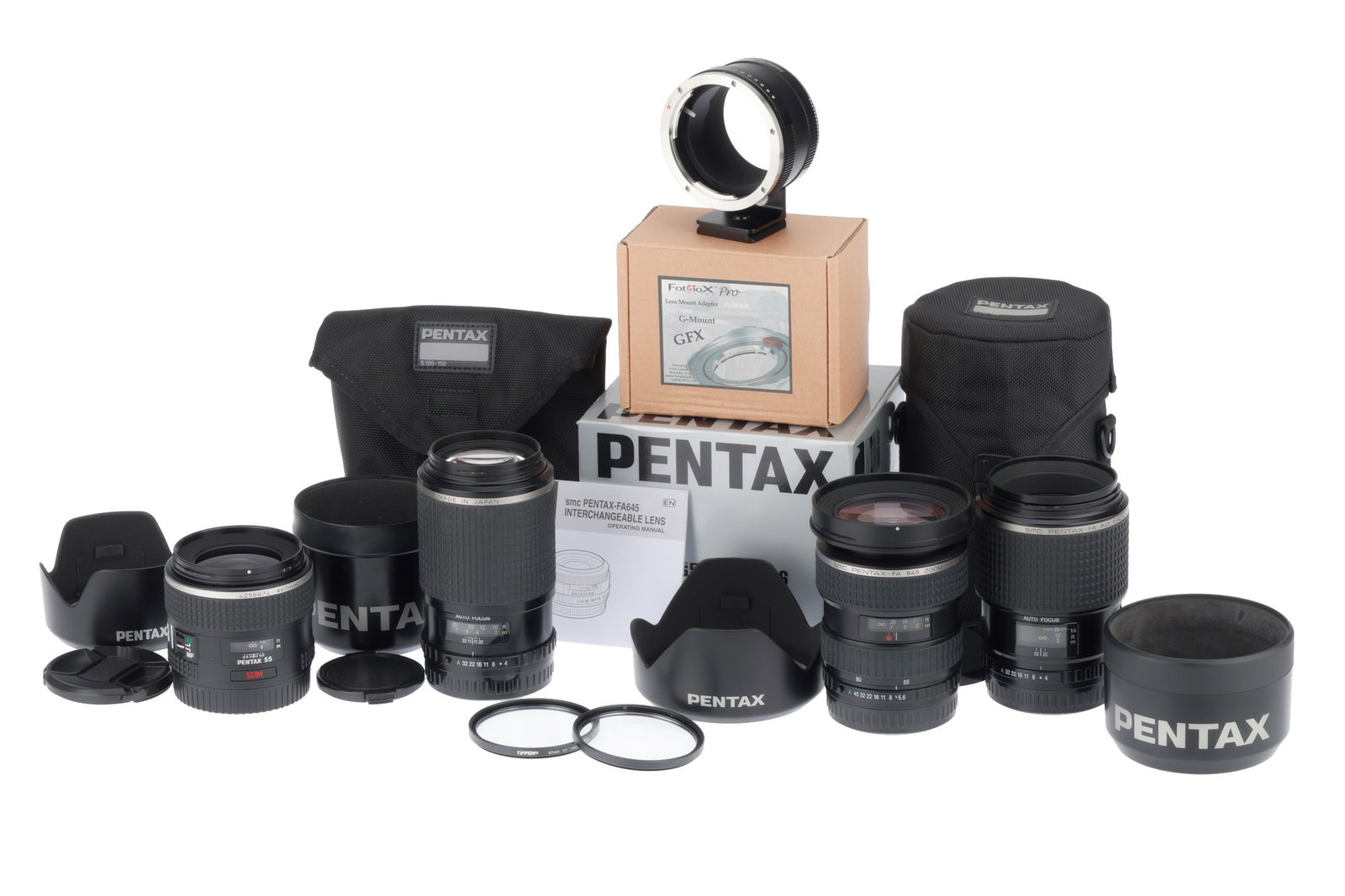 A Pentax-FA / DFA 645 Lens Set for Fujifilm GFX Cameras, (1 of 1)