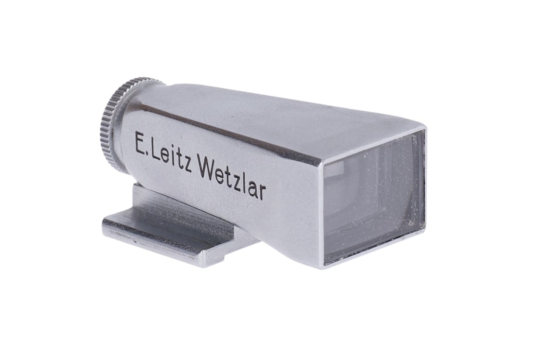A Leica WEISO Late Type 35mm Finder,: chrome, body, VG, optics, VG, some light haze