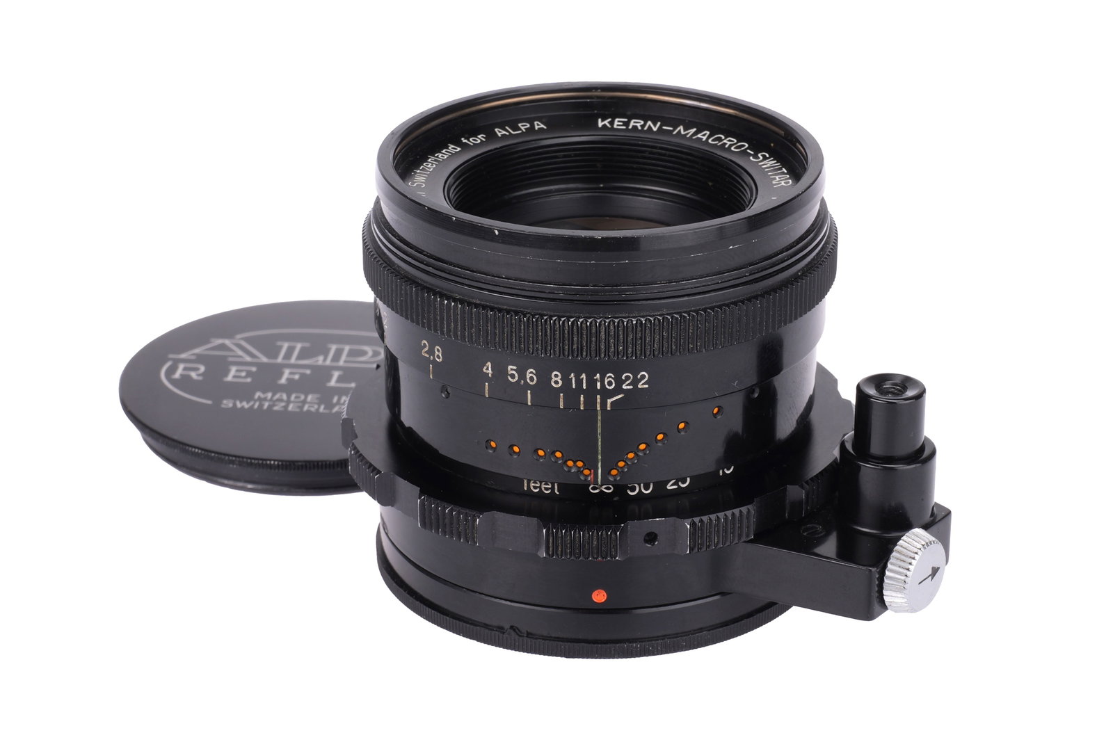 A Kern-Macro-Switar AR f/1.9 50mm Lens,: Alpa mount, black, serial no. 1103892, body, G-VG, elements, VG-E, complete with maker's caps Note: A 5% import VAT applies to this lot for UK bidders only. International buyers are exempt from this c