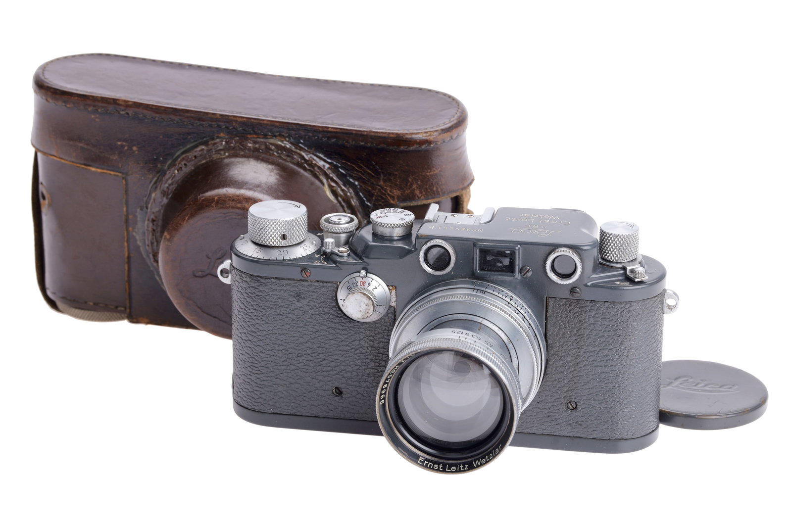 A Leica IIIc K Rangefinder Camera, (1 of 8)