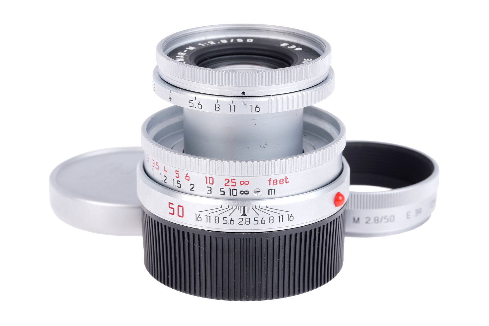 A Leica Elmar-M f/2.8 50mm Lens, (1 of 4)