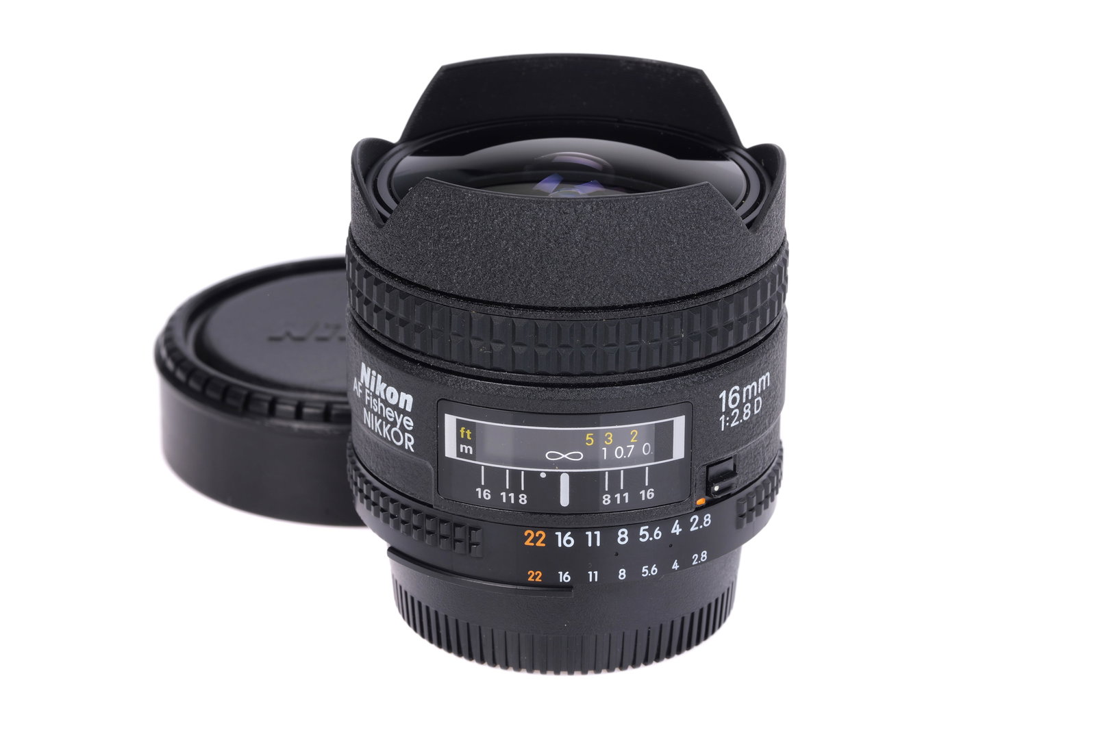 A Nikon AF Fisheye Nikkor D f/2.8 16mm Lens, (1 of 5)