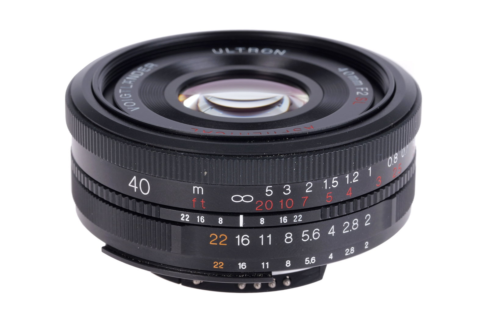 A Voigtlander Ultron SL Aspherical f/2 40mm Lens, (1 of 4)