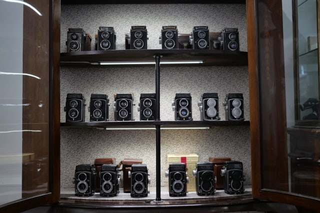 A Comprehensive Collection of Early Rollei Rolleicord Cameras, (1 of 1)