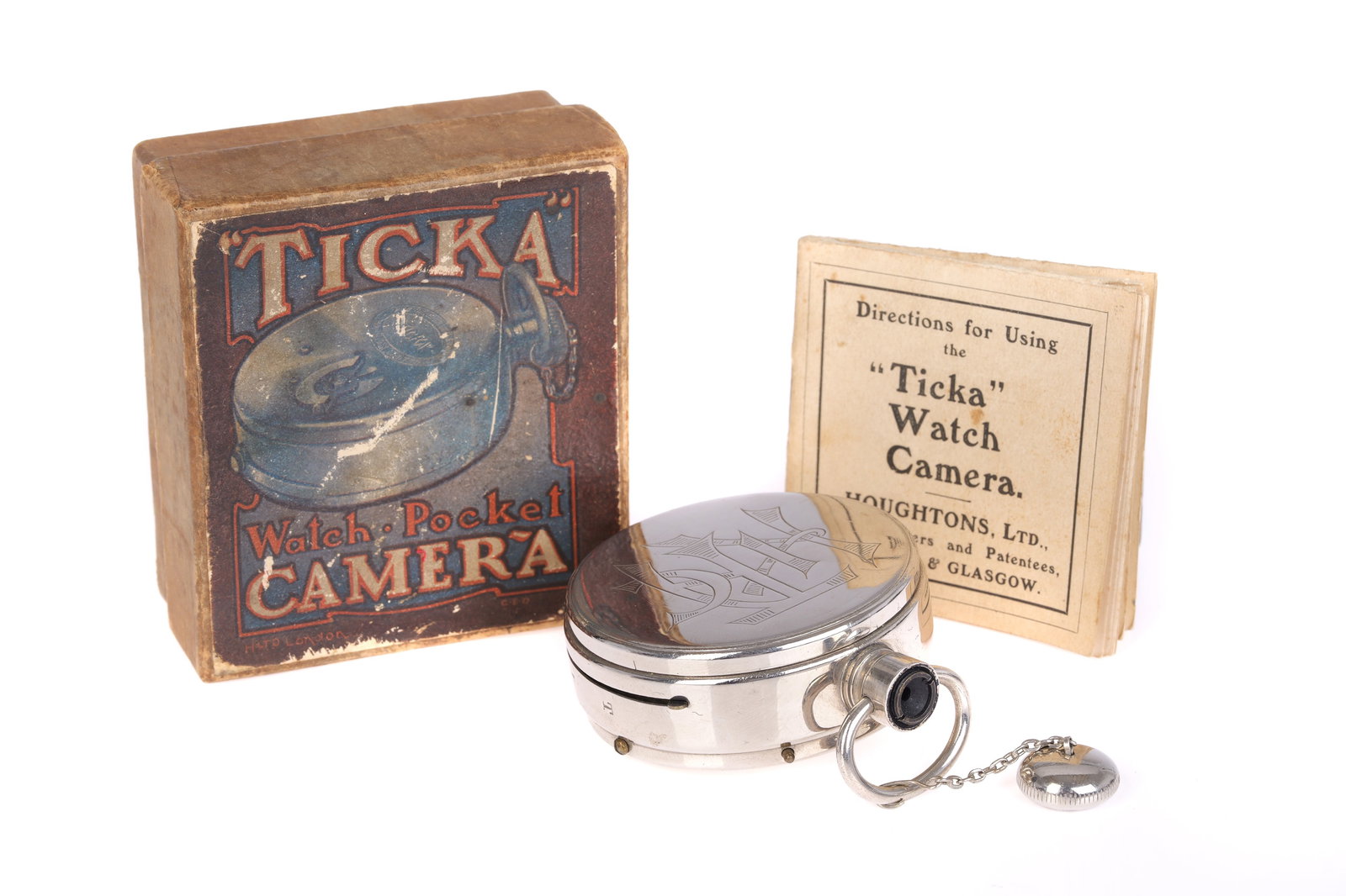 A Houghton Ticka Watch Camera, (1 of 3)