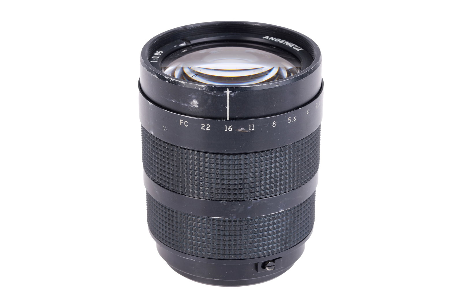 A P. Angenieux TV M2 f/0.95 50mm Lens,: Cine C mount, black, serial no. 1496277, body, G, elements, F-G, some marks to the front element and internal fungus to rear group Note: A 5% import VAT applies to this lot for UK bidders only. Intern