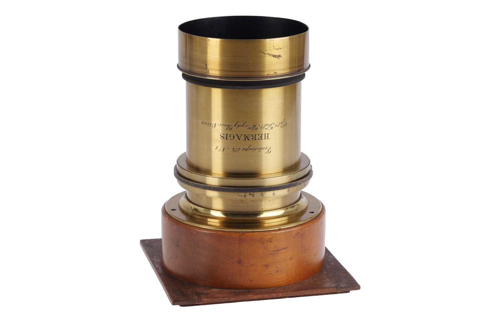 A Hermagis Eidoscope No.1 f/5 Lens, (1 of 5)