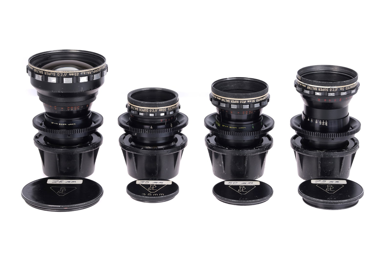 A Set of Bausch & Lomb Super Baltar R-35 Cine Lenses, (1 of 10)