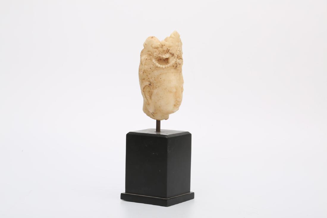 A Chinese Carved Jade Buddha Head (1 of 5)