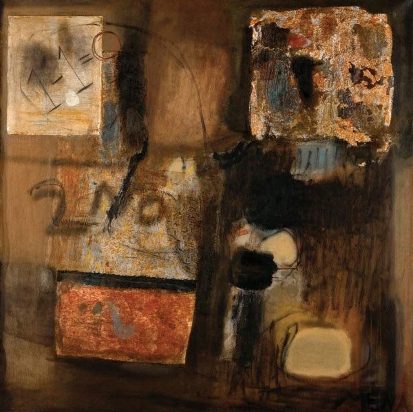 Rigoberto Mena: Artist: Rigoberto Mena Title (Spanish): Cuenta perfecta Title (English): Perfect Count Date of work: 2007 Medium specific (english): mixed media on canvas Dimensions (image) inches: 47 x 47 i