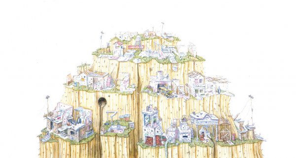 Alexis Duque: Title: Mountain Title (Translation): Montaña Date of work: 2006 Medium specific (English): acrylic on canvas Dimensions (object/image) inches: 24 x 44 in.