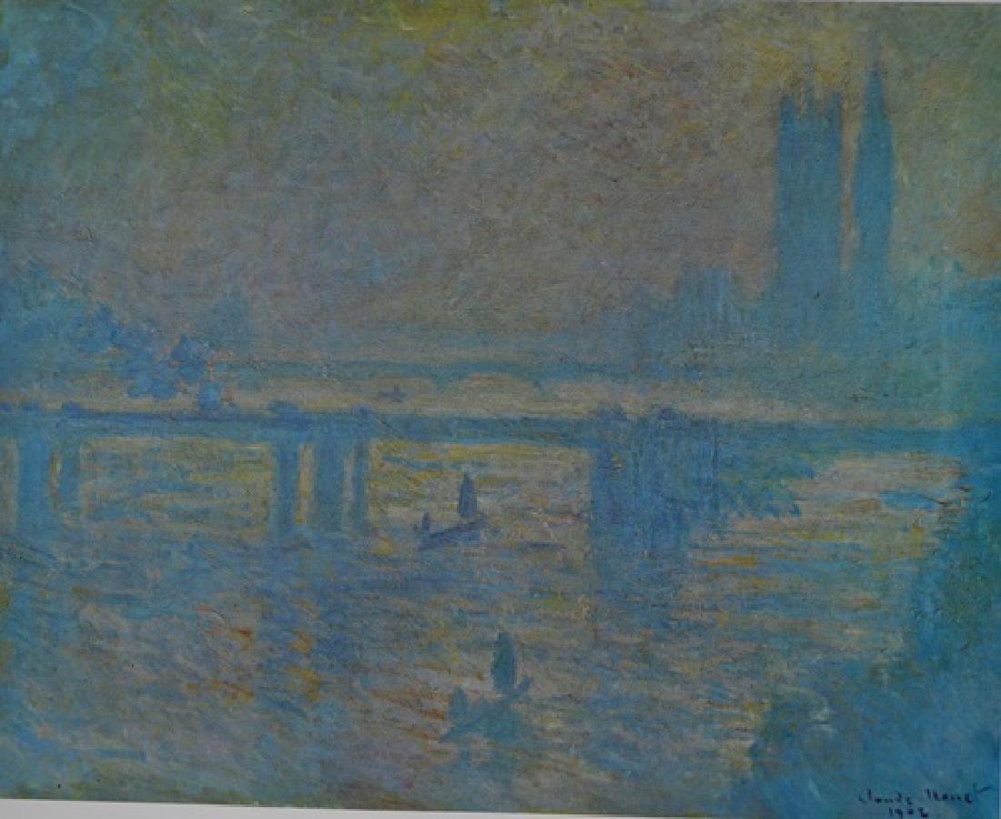 Monet Charing Cross Bridge London In The Style Of Apr