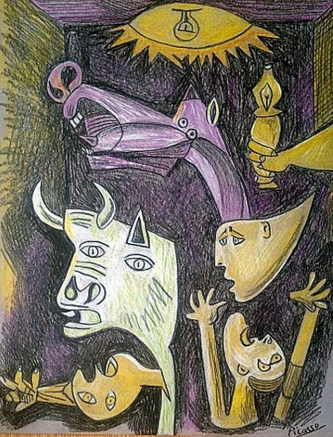 Pablo Picasso Drawing  On Paper (1 of 1)