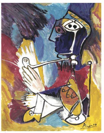 Pablo Picasso “After” "Man with Pipe" Litho (1 of 1)