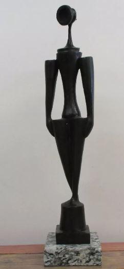 Bronze sculpture Homme by Max Ernst (1 of 2)