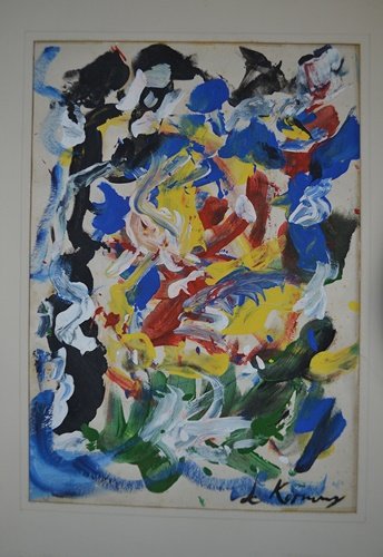 Williem DE Kooning - Untitled II: •Artist: Willem DE Kooning•Title: Untitled II•Dimensions: 11 1/2x 8 Inches•Medium: Oil On Paper•Condition: Excellent“In the style of”"In the style of" works are works by an unknown creat