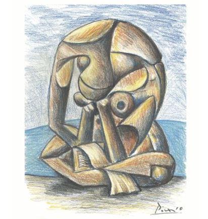 Pablo Picasso “After”  "Bather w Book" Litho (1 of 1)