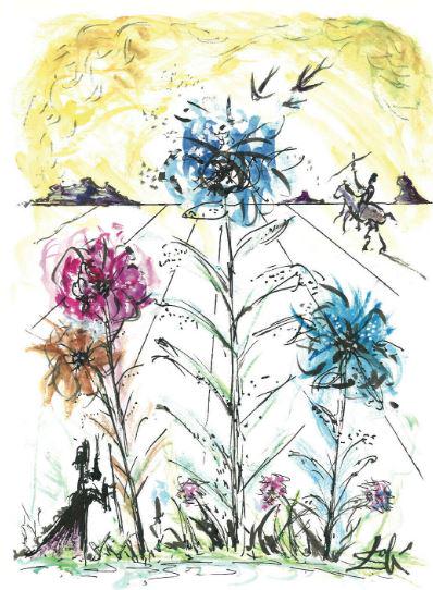 Salvador Dali Signed/Hand-Numbrd Ltd Ed "Flower (1 of 1)