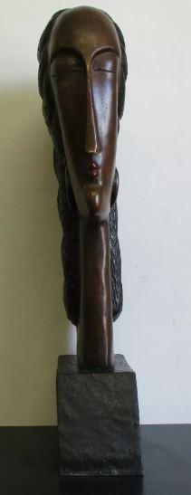 Bronze sculpture Femme by Amedeo Modigliani (1 of 1)