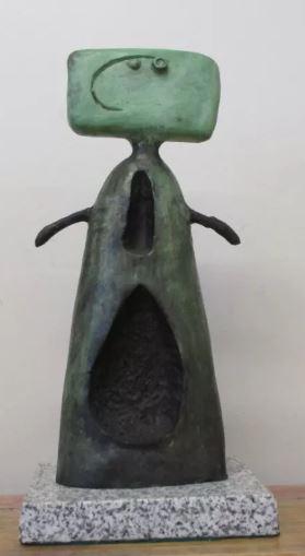 Bronze Sculpture Man Joan Miro (1 of 1)