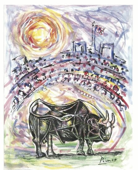Pablo Picasso“After”  "Bull in Arena" Litho (1 of 1)