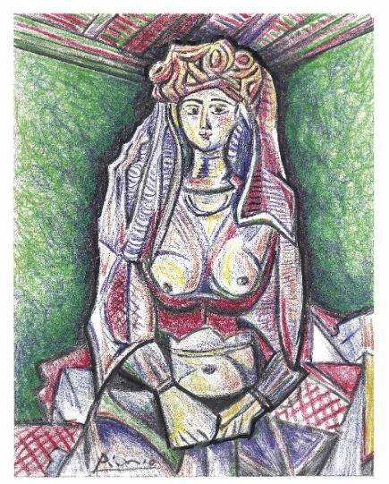 Pablo Picasso Signed/Hand-Numberd Ltd Ed "Woman Algiers (1 of 1)