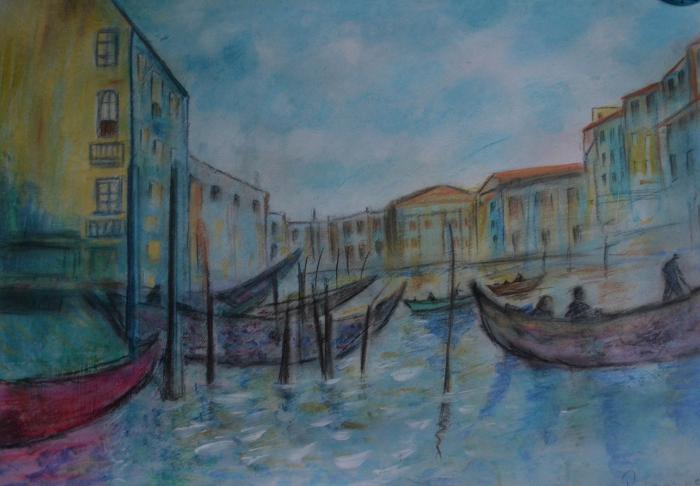 Andre Derain - Boats Collioure: Artist: Andre DerainTitle: Boats At CollioureDimensions: 17.5X13.5 InchesMedium: Pastel On PaperCondition: Excellent“In the style of”"In the style of" works are works by an unknown creator whose s