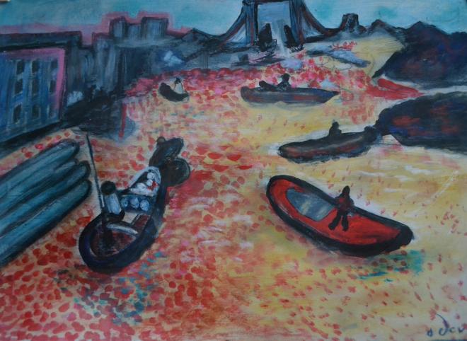 Andre Derain - London Bridge: Artist: Andre DerainTitle: London BridgeDimensions: 17.5X13.5 InchesMedium: Pencil On PaperCondition: Excellent“In the style of”"In the style of" works are works by an unknown creator whose style