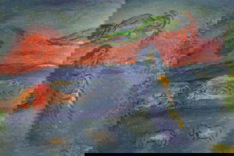 Chagall - The Grape Harvest ?After?: Artist: Marc ChagallTitle: The Grape HarvestYear: 1977Dimensions: 10in. by 13inEdition: From the rare limited editionPublisher: The Limited Editions Club INC.Suite: Daphins and ChloeMedium: Lithograph