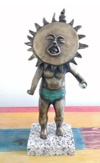 Bronze Sculpture Child By Sergio Bustamante: Old Recast sculpture is in perfect condition.ITEM DESCRIPTION:TITLE: "CHILD"AUTHOR: SERGIO BUSTAMANTEMATERIAL: BRONZEMEASURES WITHOUT BASE: HEIGHT 35 cm x WIDTH 15 cm x DEPTH 10 cmBASE: WIDTH 13 CM X