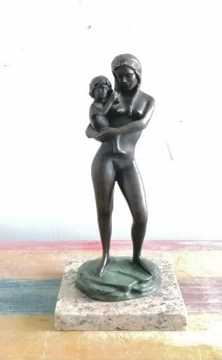 Bronze Sculpture Mother Of Gabriel Ponzanelli (1 of 1)