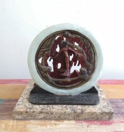 Bronze Sculpture Man Of Fire By Jose Clemente Orozco: Old Recast This sculpture is in perfect condition.ITEM DESCRIPTION:TITLE: MAN OF FIREAUTHOR: JOSE CLEMENTE OROZCOMATERIAL: BRONZEMEASURES WITHOUT BASE: HEIGHT 20 cm x WIDTH 21 cm x DEPTH 14 cmBASE: