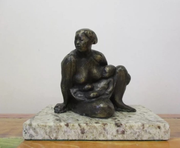 Bronze Sculpture Woman By Francisco Zu?iga: Old Recast This sculpture is in perfect condition.DESCRIPTION OF THE ARTICLE:TITLE: ?WOMAN?AUTHOR: FRANCISCO ZU?IGAMATERIAL: BRONZEMEASUREMENTS WITHOUT BASE: HEIGHT 13 cm x WIDTH 14 cm x DEPTH 11