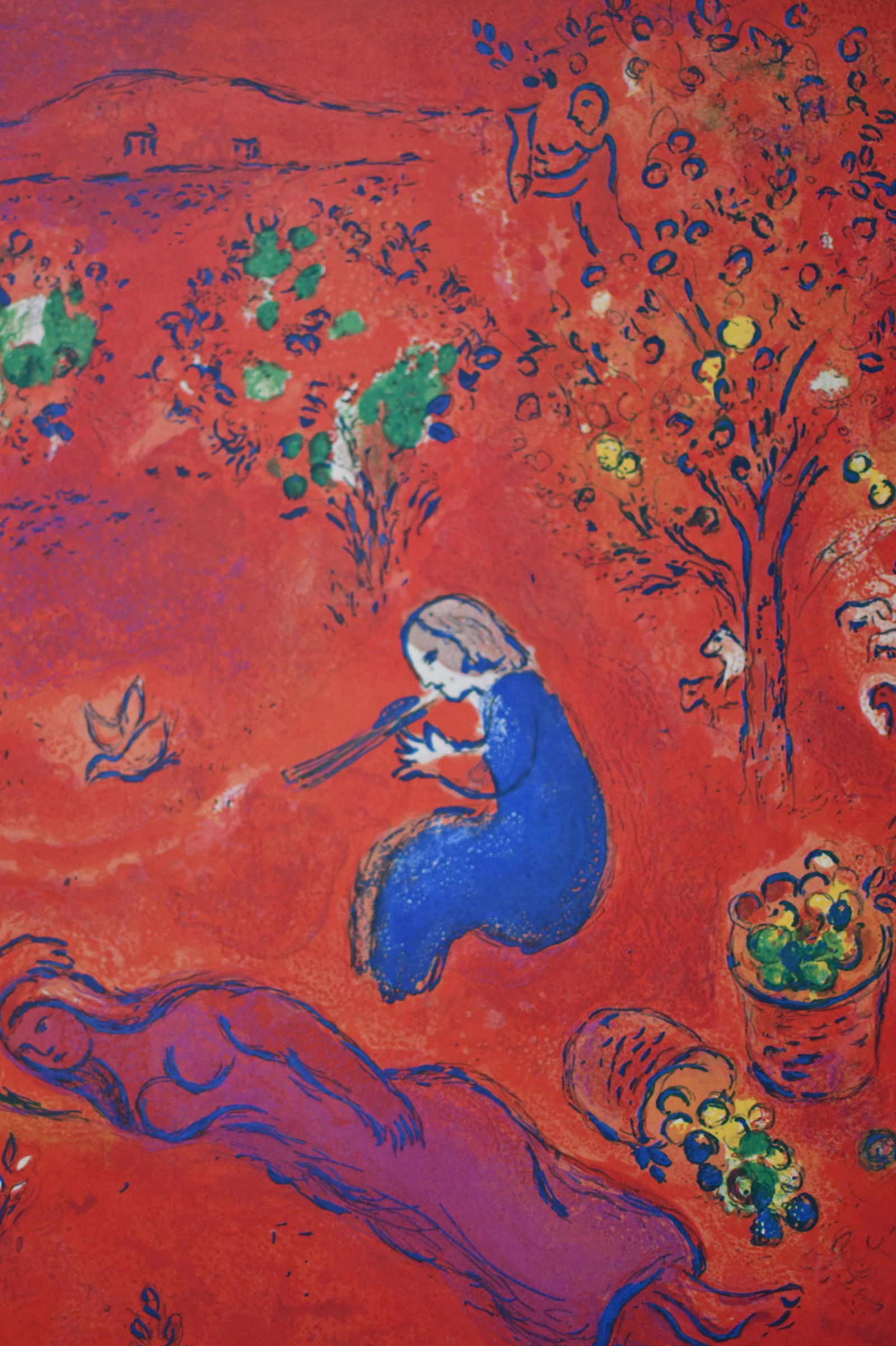 Chagall - Mid - Day In Summertime ?After?: Artist: Marc ChagallTitle: Mid - Day In SummertimeYear: 1977Dimensions: 10in. by 13inEdition: From the rare limited editionPublisher: The Limited Editions Club INC.Suite: Daphins and ChloeMedium: